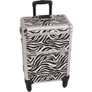 SUNRISE Makeup Case on Wheels 2 in 1 I3561 Hair Stylist Professional - Zebra - Brand New