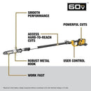 DEWALT DW 60V TELESCOPING POLE SAW - YELLOW/BLACK - Like New
