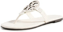 90582 Tory Burch Women's Miller Sandals New Ivory / Off White Size 9.5 Like New