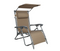 Bliss Hammocks 26" Gravity Free Beach Chair w/Canopy Sun-Shade 250 Lbs - TAUPE - Like New