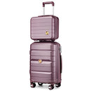 Somago 20" Carry On Luggage and 14" Mini Cosmetic Cases Travel YKK Zipper - Brand New
