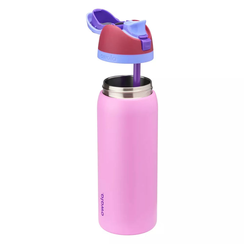 OWALA 32OZ FREESIP STAINLESS STEEL WATER BOTTLE - ELECTRIC ORCHID - Like New