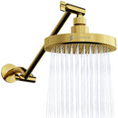 SPARKPOD 6” ROUND SHOWER HEAD + 16” SHOWER ARM EXTENSION - EGYPTIAN GOLD - Like New