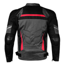 AIRTREK MESH MOTORCYCLE TOURING WATERPROOF RAIN ARMOR SIZE: M - GRAY/RED/BLACK - Like New