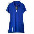 GGOV SPORTS PICKLEBALL GOLF DRESS BLUE | ZIP FRONT POLO - SIZE: WOMEN XS - BLUE - Brand New