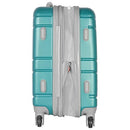 OLYMPIA U.S.A DENMARK 22" EXPANDABLE LIGHTWEIGHT CARRY ON SUITCASE - TEAL - Brand New