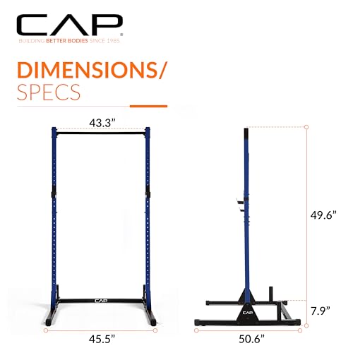 CAP BARBELL POWER RACKS AND ATTACHMENTS - BLUE - Like New