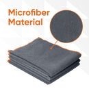 SUPERIO MICROFIBER CLEANING CLOTH, 3-PACK - GRAY - Brand New