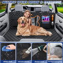QINGTI TRUCK DOG SEAT COVER BACK SEAT HARD BOTTOM, LARGE DOGS - BLACK - Like New