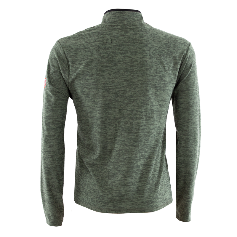 CANADA WEATHER GEAR MEN'S SUPREME SOFT SPACE DYE 1/4 ZIP PULLOVER - L - OLIVE - Brand New