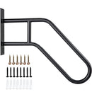 ZeroPone Upgrade 1 Steps Outdoor Handrails Steps - Black Transitional Handrail - Brand New