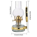 POCHY CLASSIC OIL LAMP large KEROSENE LAMP GLASS MIRROR OIL LAMP - CLEAR - Brand New