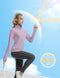 FKEEP Women's Sun Shirts Long Sleeve Athletic Jackets UPF 50+ Lilac M - Brand New