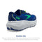 BROOKS MEN’S CALDERA 6 TRAIL RUNNING SHOE; SIZE 9.5; BLUE/SURF THE WEB/GREEN - Like New