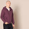 AMAZON ESSENTIALS MEN'S FULL-ZIP FLEECE HOODIE SIZE MEN XL BURGUNDY - Brand New