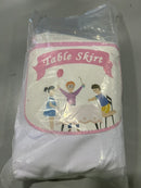 GENERIC TABLESKIRT 6FT - WHITE - Like New