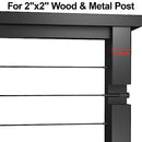 BLIKA 20 Pack 1/8" Black Stainless Steel Receiver Swage Stud Cable Railing - Like New