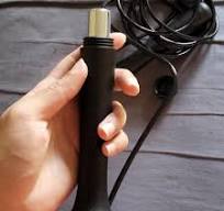 2" Weighted Jump Rope - Black - All In Motion™: Polypropylene, TPR, TPU - Like New