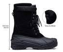 Vostey Men's Waterproof Snow Boot BMY8020 - Black 10 - Like New