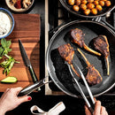 HEXCLAD 12 INCH HYBRID FRYING PAN STAY-COOL HANDLE HEX12PAN - Black - Like New