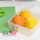 IRIS USA CLEAR CASES |MADE IN USA| PLASTIC BOX ORGANIZERS (18-PACK)- SMALL - Like New