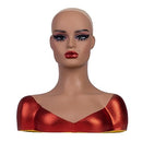J&F CO. Realistic Europe and America Female Mannequin Head With Shoulder (RED) - Brand New