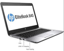 HP EliteBook 840 G3 14.1" HD i7-6600U 16GB RAM 512GB SSD - SILVER - Like New