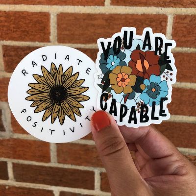 BIG MOODS POSITIVITY STICKER PACK 10PC - Brand New