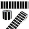 CARSON DELLOSA 65' BLACK AND WHITE STRIPES ROLLED STRAIGHT BULLETIN 1 ROLL - Brand New