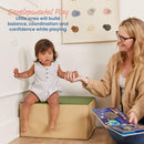 ECR4Kids SoftZone Pedestal Play Block Corner Climber, Playset, Earthtone - Brand New