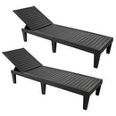 Sunnydaze 5-Position Outdoor Adjustable Chaise Lounge Chair - - Scratch & Dent