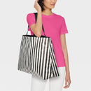 OPEN STORY WATER RESISTANT REVERSIBLE TOTE BAG - OPEN STORY - BLACK/WHITE - Brand New