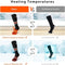 MATKAO HEATED SOCKS RECHARGEABLE OUTPUT 7.4V, SIZE: MEN L, BLACK/ORANGE - Like New