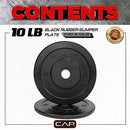 CAP Barbell Premium Bumper Plate Set, Black - Brand New