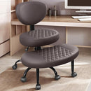 ATHOPE ERGONOMIC CROSS LEGGED OFFICE CHAIR WITH WHEELS - DARK BROWN - Like New