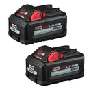 MILWAUKEE M18 REDLITHIUM HIGH OUTPUT XC 6.0AH BATTERY PACK 2PK 48-11-1862 -BLACK - Like New