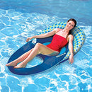 Kelsyus Deluxe Inflatable Mesh Floating Chaise Swimming Lounger, Diamond - Brand New