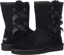 1015874 KOOLABURRA BY UGG WOMEN'S VICTORIA SHORT BOOT ALL BLACK SIZE 5 - Like New