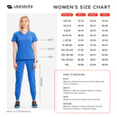 CHEROKEE INFINITY WOMEN'S SCRUBS PANT LOW RISE SLIM PULL-ON - SIZE: L - NAVY - Brand New