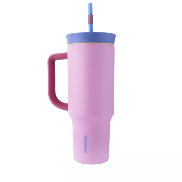 OWALA 40OZ STAINLESS STEEL STRAW TUMBLER - KICKFLIP - Like New