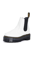 25055100 DR. MARTENS UNISEX-CHELSEA BOOT WHITE/SMOOTH SIZE US MEN 9/WOMEN 10 - Like New