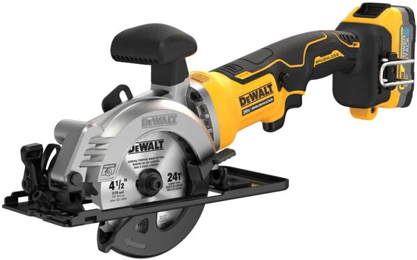 DeWalt 20V MAX with 4-1/2 in Cordless Brushless Circular Saw Kit DCS571E1 Like New