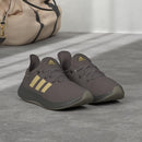 Adidas Women's Cloudfoam Pure Sneaker Shadow Olive/Strata Gold Metallic Size 8.5 - Like New