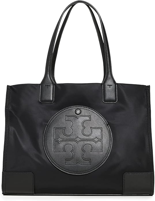 Tory Burch Small Ella Recycled Nylon Tote Bag Faux Leather - Scratch & Dent