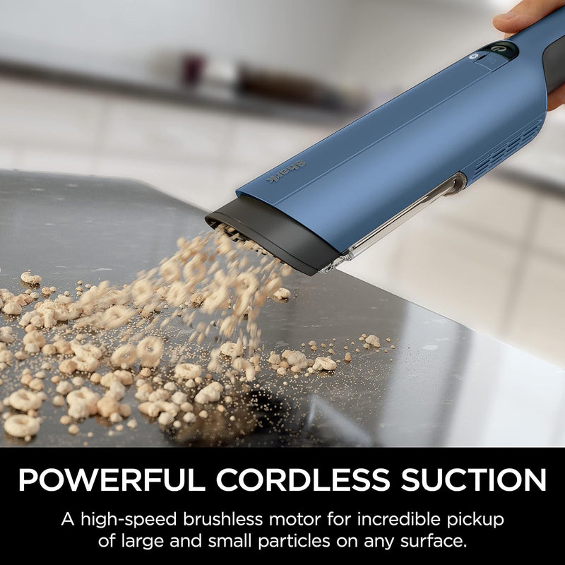 Shark WV401BL Cordless Hand Vacuum WANDVAC with Powerful Suction - BLUE - Like New