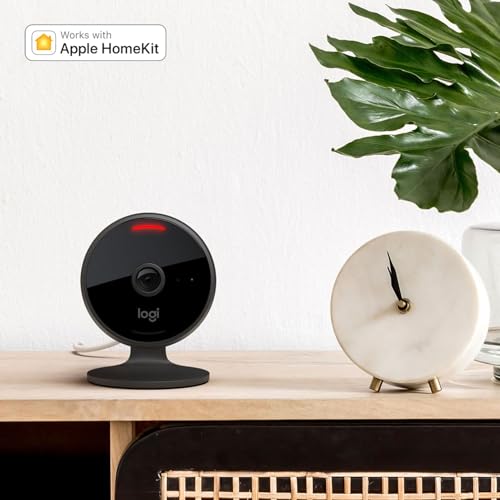 Logitech Circle View Weatherproof Wired Home Security Camera - Black - Like New