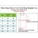 BLU ROCK MEN'S OVERSIZED COTTON CREW NECK SHORT SLEEVE TEE - 2XL - BLACK - Brand New