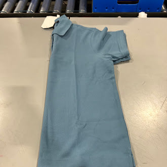 D & JONES WOMEN'S BRACELET LENGTH V-NECK TOP - SIZE: WOMEN M - SLATE BLUE - Brand New