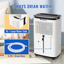 WANAI 50 PINT PORTABLE DEHUMIDIFIER WITH DRAIN HOSE FOR BASEMENTS 4,500 SQ FT - Like New