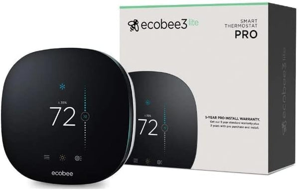 ecobee3 Lite Smart Thermostat - Programmable Wifi Thermostat - Black Like New